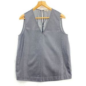 J. Brand Snake Print Black V-Neck Top